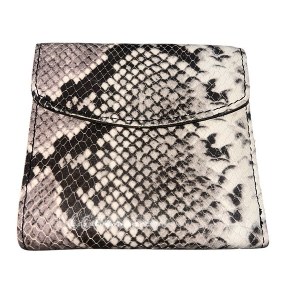 Patricia Nash Black and White Snake Print Wallet